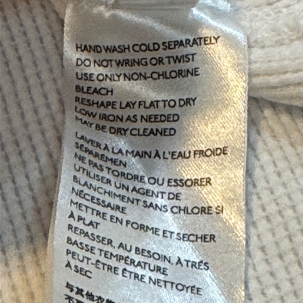 Free People We The Free Ivory Waffle Knit Split Back Thermal Top Small - Picture 8 of 14